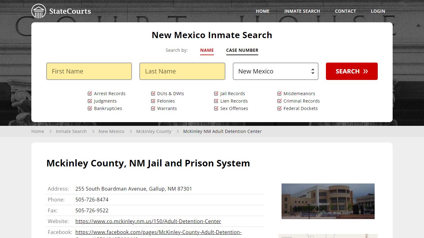 Mckinley County, NM Jail and Prison System - State Courts