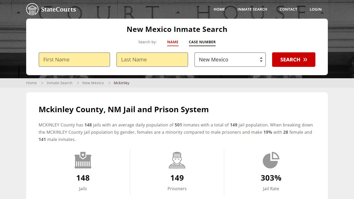 Mckinley County, NM Inmate Search - StateCourts